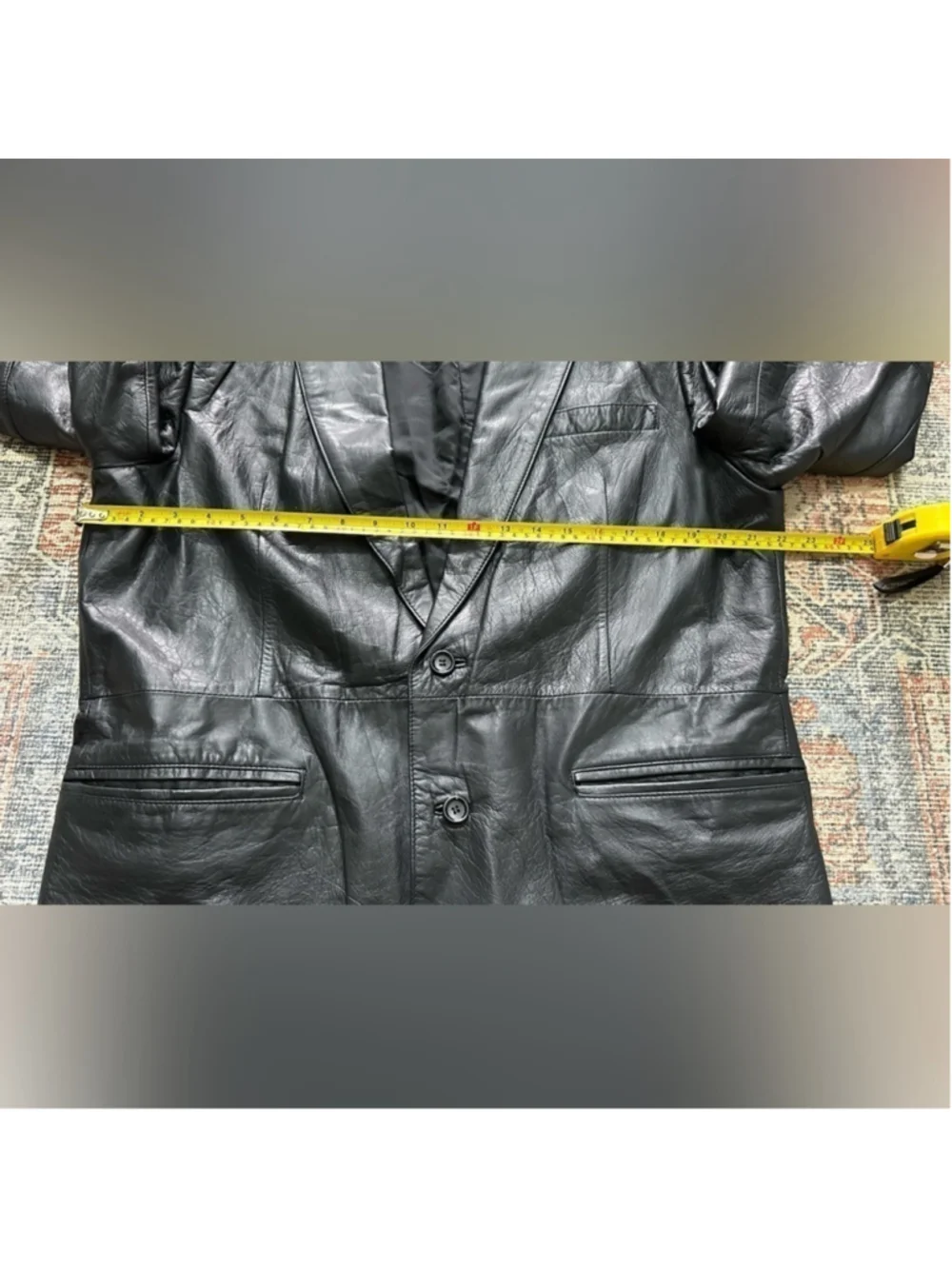 SADDLERY black leather jacket size 44